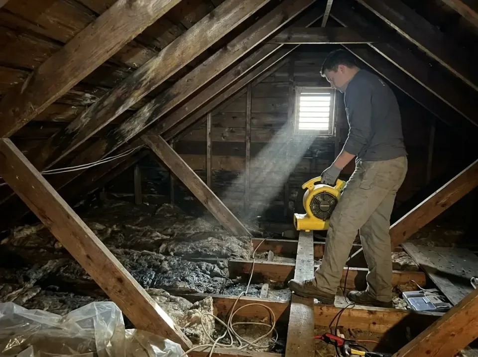 attic-water-damage-drying-proc-007 — frequently asked questions, Emergency Water Extraction & 24/7 Flood Response in Kendall…